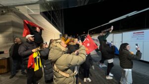 A Milli Futbol Takımını taraflar karşıladı